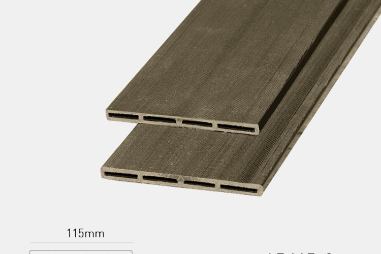 Lam gỗ nhựa ngoài trời Awood AB115x9 COFFEE, Tấm nhựa ốp tường, trần giả gỗ ngoài trời